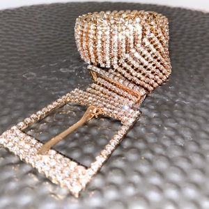 Rhinestone Gold Belt